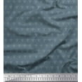 thumbnail image 1 of Soimoi Viscose Chiffon Fabric Dot & Fleur De Lis Damask Print Fabric by the Yard 42 Inch Wide, 1 of 3