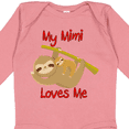 thumbnail image 4 of Inktastic My Mimi Loves Me Sloth Boys or Girls Long Sleeve Baby Bodysuit, 4 of 5