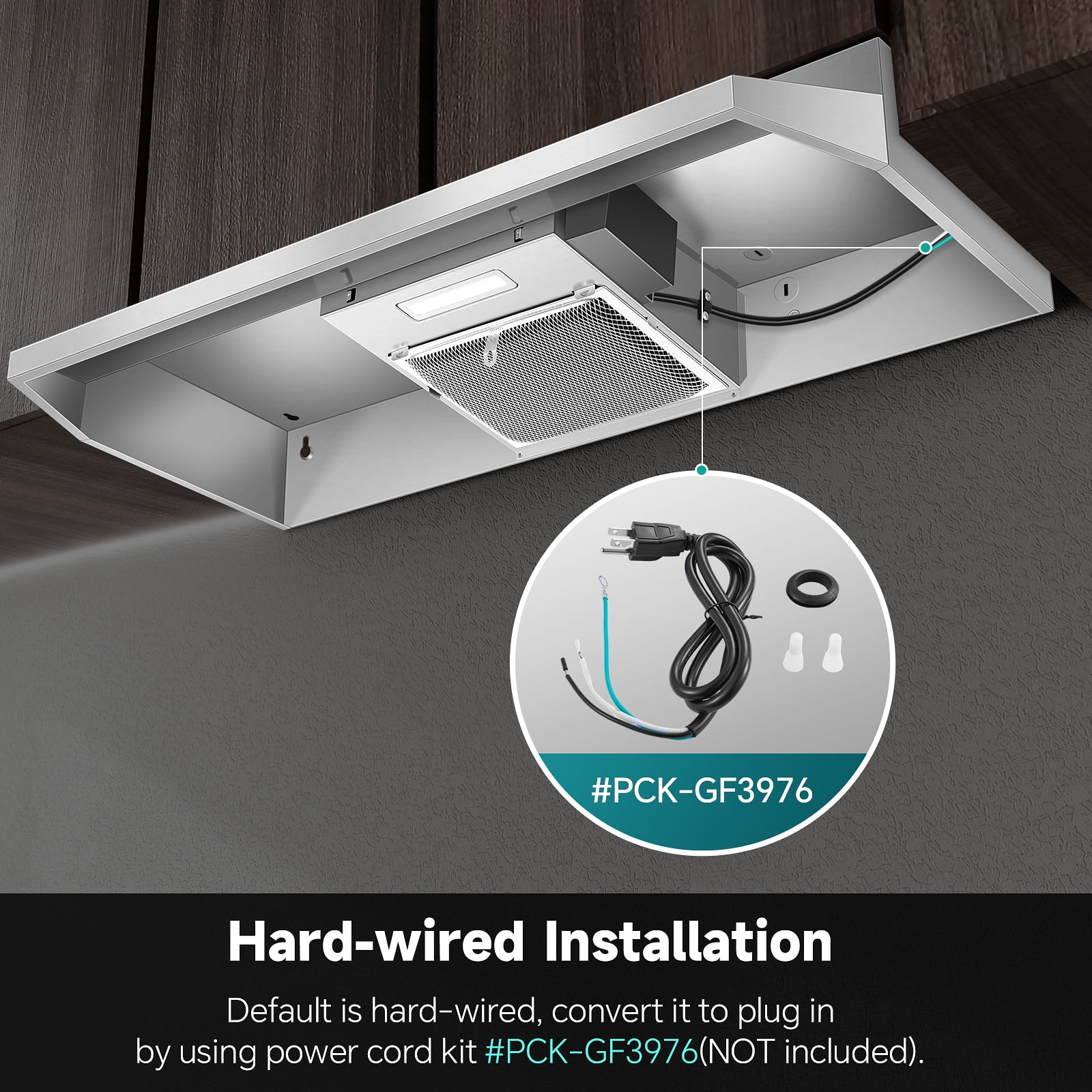 Joeaonz 36-inch Range Hood with LED Light & Stainless Steel Filters