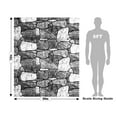 thumbnail image 4 of Rwraps Stone Tile Rough Monochrome Matte Vinyl Film Wrap 59in x 28ft Vinyl Vehicle Car Film Sheet, 4 of 9