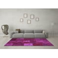 thumbnail image 3 of Ahgly Company Indoor Rectangle Patchwork Purple Transitional Area Rugs, 4' x 6', 3 of 4