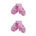 thumbnail image 1 of Inteprter 6 pares de manoplas para niños, impermeables, de invierno, diseño práctico con gancho, cómodas actividades al aire libre para clima Rosa 2Conjunto, 1 of 6