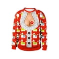 thumbnail image 1 of Sweater Camiseta Para Mujer Impresión Digital 3D Pullover Sudaderas Para Fiesta Navideña Yuarrent HA046182-01, 1 of 6