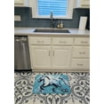 thumbnail image 3 of Carolines Treasures MW1171RUG Shadow the Horse in Blue Machine Washable Memory Foam Mat, 3 of 4