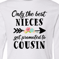 thumbnail image 4 of Inktastic Only the Best Nieces Get Promoted to Cousin Long Sleeve Youth T-Shirt, 4 of 5