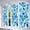 Abstract Blue Leaves, variant on Stained Glass Window Film Blue Leaf Pattern 17.7 x 39.3 Inch | Mosaic Decorative Privacy Window Film Static Cling Sun Blocking Decor Removable for Living Room Bathroom Home Privacy Glass