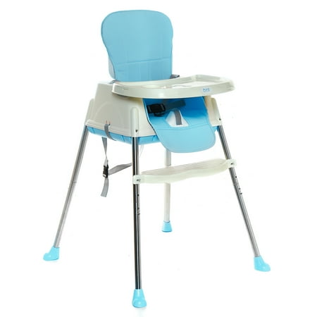 Convertible Foldable Adjustable High Chair for Babies and Toddlers, Baby Feeding Chair,Foldable Portable Kids Baby High Chair 6 - 36 Months Wheeled Seat