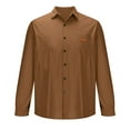 thumbnail image 3 of Mens Fall Corduroy Button down Shirts Jackets Long Sleeve Retro Shirt Outerwear Casual Ribbed Work Tops with Pockets, 3 of 5