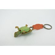 Turtle, Key Chain, Red Eared, Pond, Turtle, Reptiles, Green, Hand Made, Keychain, Thailand, Key Fob, Keys, Lifelike Model, Gift, 3 THL10 BB69