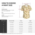 thumbnail image 4 of Vsdgher Watercolor Bee Honey Honeycomb Bee Women Shirts V Neck Short Sleeve Tops T-Shirt Basic Tees, S to 3XLX-Large, 4 of 5