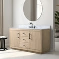 thumbnail image 2 of Vanity Art 60" Single Bathroom Vanity with Sink, Freestanding Bath Storage Cabinet with Engineered Marble Top, 2 of 4