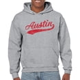 thumbnail image 5 of UGP Campus Apparel Austin Baseball Script - Hometown Pride, Pitcher Hoodie - Medium - Sport Grey, 5 of 6