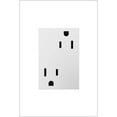 thumbnail image 2 of Legrand adorne 15A Tamper-Resistant Outlet with Matching Wall Plate, Plus Size, in Gloss White Finish, ARTR153W4WP, 2 of 3