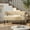 Brown, variant on Wooden Bedroom Benches, Billie 52" Modern Telephone Bench with Sliding Shelf, Ivory White Boucle, White Bedroom Benches,Boucle Bedroom Bench For End Of Bed