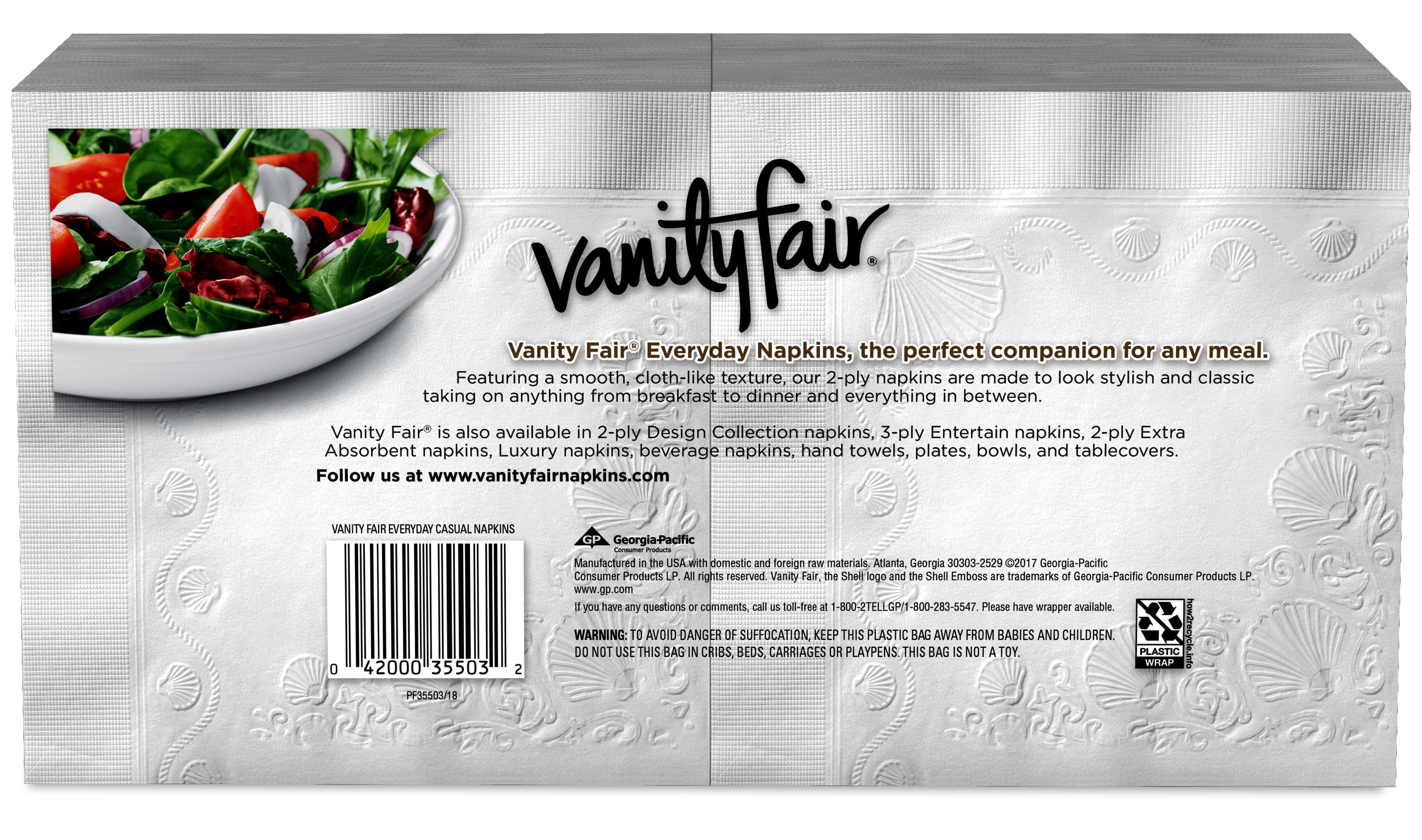 Vanity Fair Everyday Paper Napkins 300 Count Com