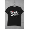 thumbnail image 5 of Old Glory Mens Valentine's Day I Love My Crazy Wife Short Sleeve Graphic T Shirt, 5 of 6