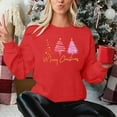 thumbnail image 3 of hotojiny Women's Christmas Sweater Crew Neck Fashion Print Knit Pullover Casual Long Sleeve Oversized Tops Ugly Sweater, 3 of 6