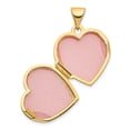 thumbnail image 4 of Primal Gold 14K Yellow Goldy Double Heart Locket, 4 of 5