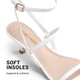 thumbnail image 5 of DREAM PAIRS Kitten Heels for Women, Strappy Square Open Toe Ankle Buckle Heeled Sandals Wedding Party Dress Shoes, 5 of 7