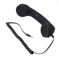 thumbnail image 2 of 3.5mm Universal Retro Telephone Handset Radiation-proof Adjustable Tone Cell Phone Receiver For Phone(black)Black22*6.5*6cm, 2 of 2