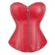 thumbnail image 1 of Corset Bustier Top Women Vintage Style Zip Faux Leather Overbust Corset Leather Nightclub Sexy Korsett Lingerie Strapless, 1 of 5