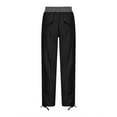 thumbnail image 7 of RYRJJ Womens Cotton Twill Cargo Capris Hiking Pants Lightweight Outdoor Athletic Capri Summer Casual Travel Cropped Trousers with 6 Pockets(Z1-Black,XL), 7 of 7