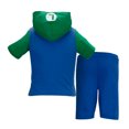 thumbnail image 3 of Nintendo Boys Super Mario Short Sleeve Hoodie & Shorts Set (Toddler & Little Boys), Luigi Design, Sizes 2T–16, 3 of 5