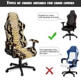 thumbnail image 5 of TSOVTHRID Snake Skin Scale Print 4 PCS Gaming Chair Covers Slipcovers Stretchy Gaming Chair Cover Set Anti-Dust Office Desk Chair Cover with Armrest Covers, 5 of 7