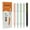 Black Ink, Icy Oasis, variant on Wrapables Whisper Motion Silent Retractable Gel Pen Set (5 Pack), 0.5mm Fine Point, for Home, Office, Work, Colored Ink, Coastal Chic
