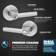 thumbnail image 2 of Matte Front Door Handle with Lock Reversible Square Exterior/Interior Door Handles with Lock Keyed Entry Door Lever for Front Door Bedroom Bathroom & Office Modern Home Decor, 2 of 9
