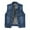 Deep Blue_001, variant on BYHONG Womens Buttoned Washed Denim Jacket Sleeveless Crop Vest Casual Jackets for Women Deep Blue L