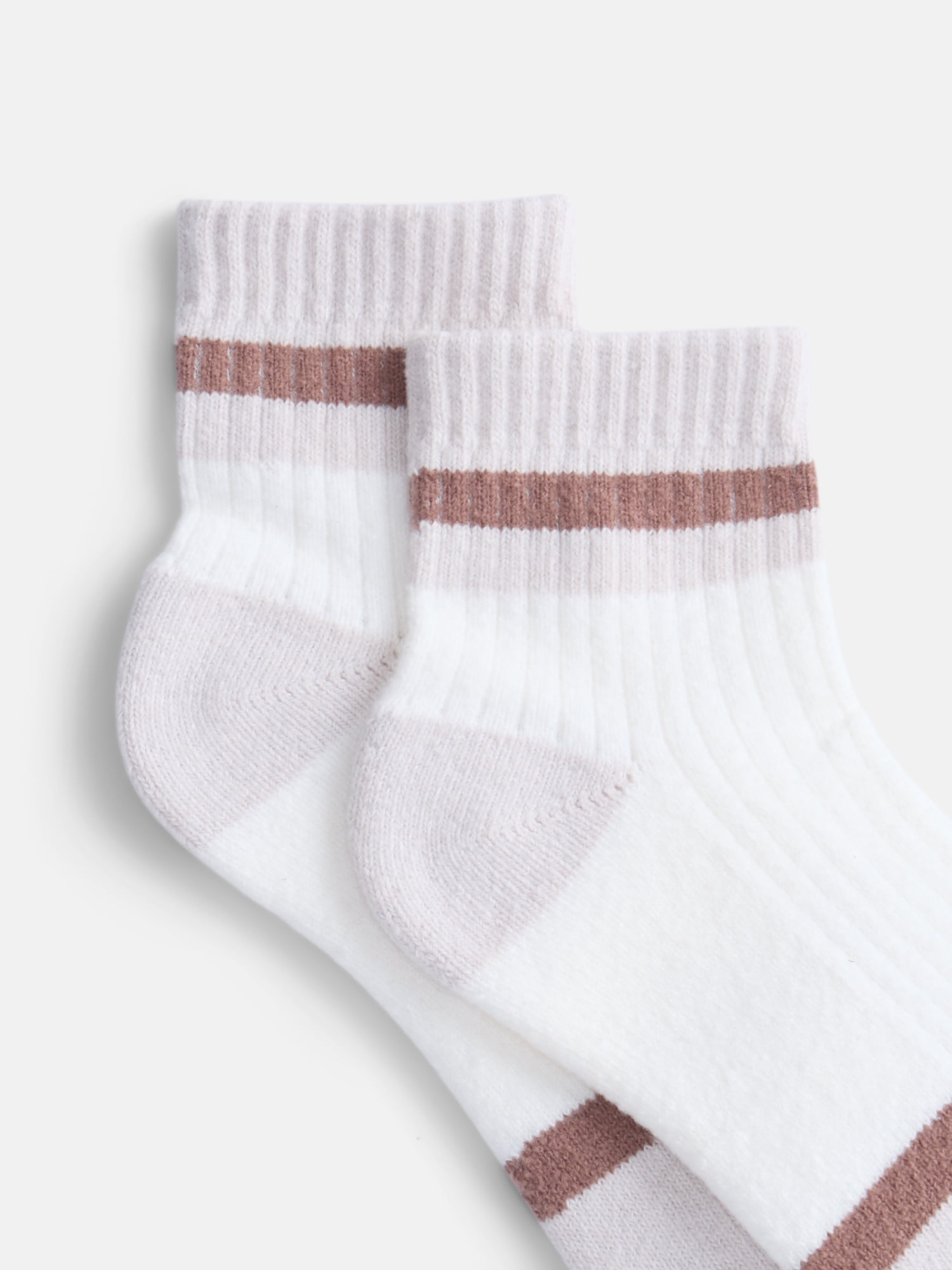 Joyspun Women's Comfort Ankle Socks, 3-Pack, Size 4-10