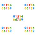 thumbnail image 2 of Tholdsy 1 Set Drawing Tools 0-9 Numbers Stamps Supple Graffiti Shaped Children's Props Sponge Stamper Kids for School Kindergarten House Color aleatorio 5piezas Tholdsy CBP219674, 2 of 6