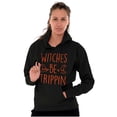 thumbnail image 3 of Halloween Witches Be Trippin Pun Hoodie Sweatshirt Women Brisco Brands X, 3 of 5