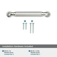 thumbnail image 4 of Amerock Cowrie 3-3/4 inch (96mm) Center-to-Center Polished Nickel Cabinet Pull, 4 of 6