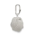 thumbnail image 2 of Sterling Silver Textured Love Knot Pendant QC9023, 2 of 4