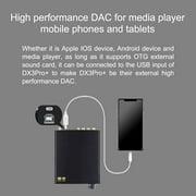 TOPPING DX3 Pro+ Headphone amplifier 3.5mm,Desktop usb dac,Bluetooth 5.1,Pre Amplifier with Remote Control,Black