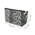 thumbnail image 2 of Unique Bargains 1 Pc Leopard Print Makeup Bag Black PU, 2 of 3