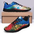 thumbnail image 4 of Boricua Puerto Rico Shoes for Men Women Running Shoes Lightweight Walking Sneakers Mesh Athletic Sport Shoes Black Size 7.5, 4 of 5