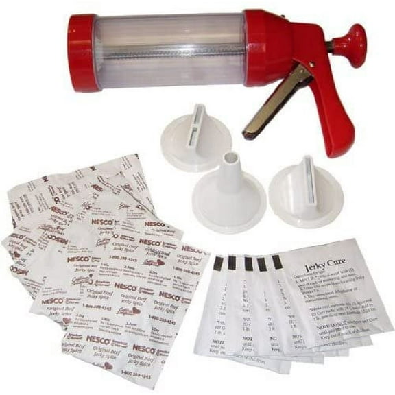 Nesco BJX-5 American Harvest Jumbo Jerky Works Kit Jerky Gun & Seasoning