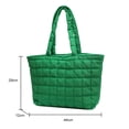 thumbnail image 3 of Bolsa De Hombro Bolso de mujer de otoño invierno de asa superior con patrón de rombos Monedero de viaje sólido, 3 of 8