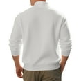 thumbnail image 5 of Awdenio Mens Shirts Quarter Zip Pullover Sweatshirts Mock Neck Casual Golf Shirts Long Sleeve Waffle Shirt Half Zip, 5 of 9