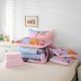thumbnail image 5 of YST Dolphin 7-Piece Bedding Set, Full Size, Cute Dolphin Pattern with Mermaid Tails, Pink Rainbow, 5 of 5