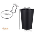 thumbnail image 2 of 6 Sets Pegboard Cups with Pegboard Hooks,Pegboard Accessories Baskets,Pegboard Cup,Peg Board Basket Parts Bins Accessories for Organizing Craft Tools and Storage Garage Office Workbench,Black, 2 of 7