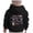 Black, variant on Girls' Fashion Hoodies Cozy Letter Print Hooded Long Sleeve Pullover Top with Pocket Casual Wear Sweatshirts for Girls Black 4 Years-5 Years