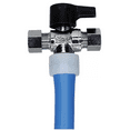 thumbnail image 7 of 1/2 in. Chrome-Plated Brass PEX-A Barb x 3/8 in. Compression Dual Outlet Quarter-Turn Angle Stop Valve, 7 of 7