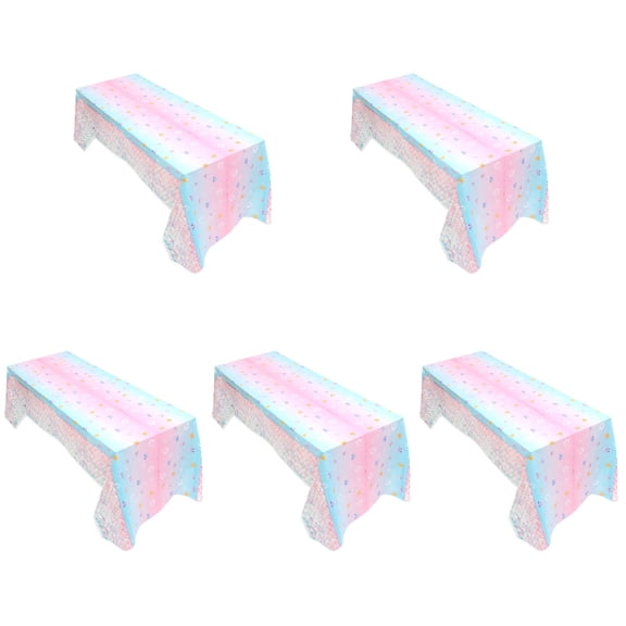 Set of 5 inside Out Party Decorations Picnic Table Cloth Mermaid Tablecloth Child