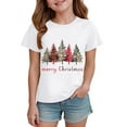 thumbnail image 6 of Zshosam Baby Christmas T- Shirt Christmas Tree Shirts Toddler Boys Girls Christmas Tshirts Xmas Short Sleeve Graphic Tees Holiday Tops Size 7T 8T,(White 7-8 Years), 6 of 6