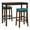 Brown/Blue Faux Leather, variant on Linon Claridge 3-Piece Bar Height Tavern Set, Brown/Blue Faux Leather