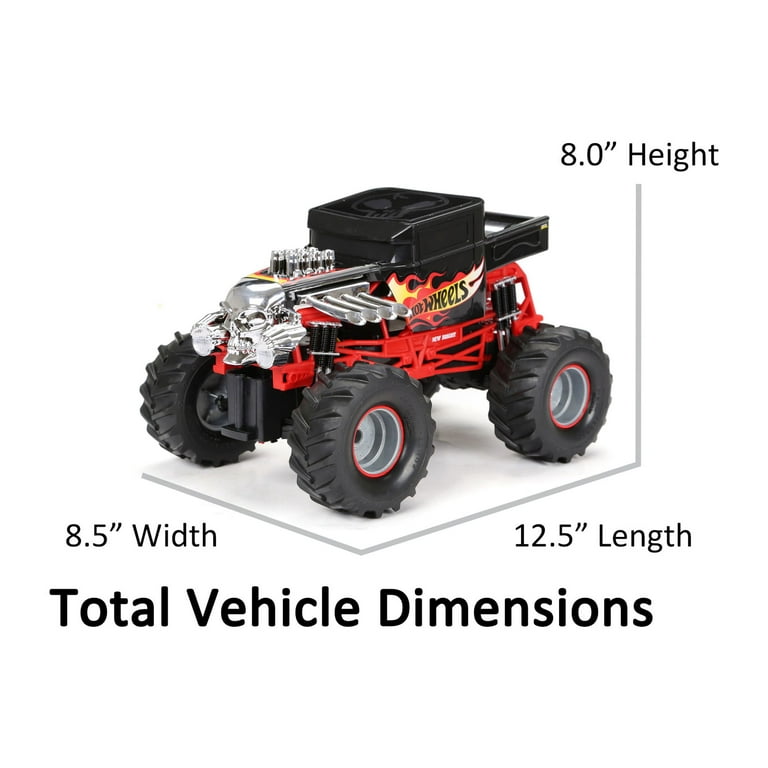New Bright RC Bone Shaker Hot Wheels Monster Truck Scale 1:24, New, Damaged  Box